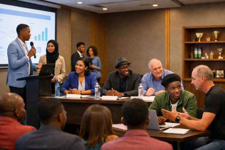 Startup pitch event in full swing